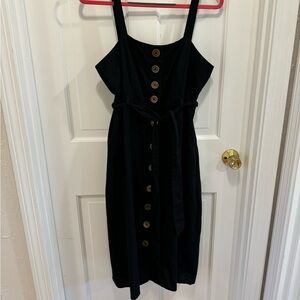 Black Button Up Dress